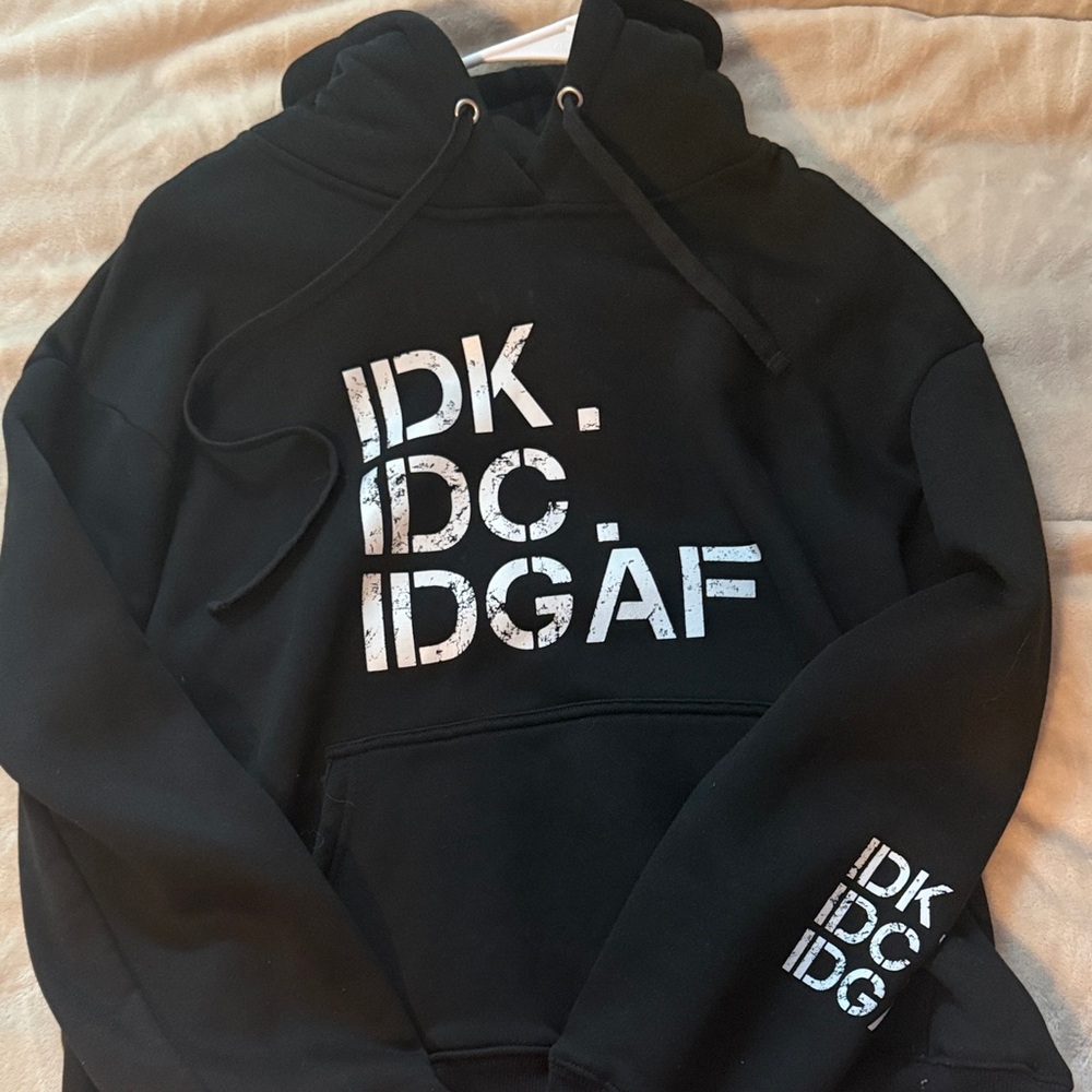 Flamingo Urban Black Hoodie with Bold White Text
